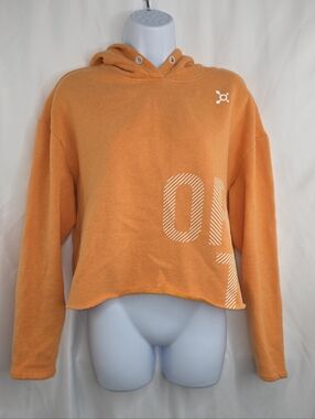 Orangetheory Women’s Cropped Orange Hoodie Size Large AN-3580